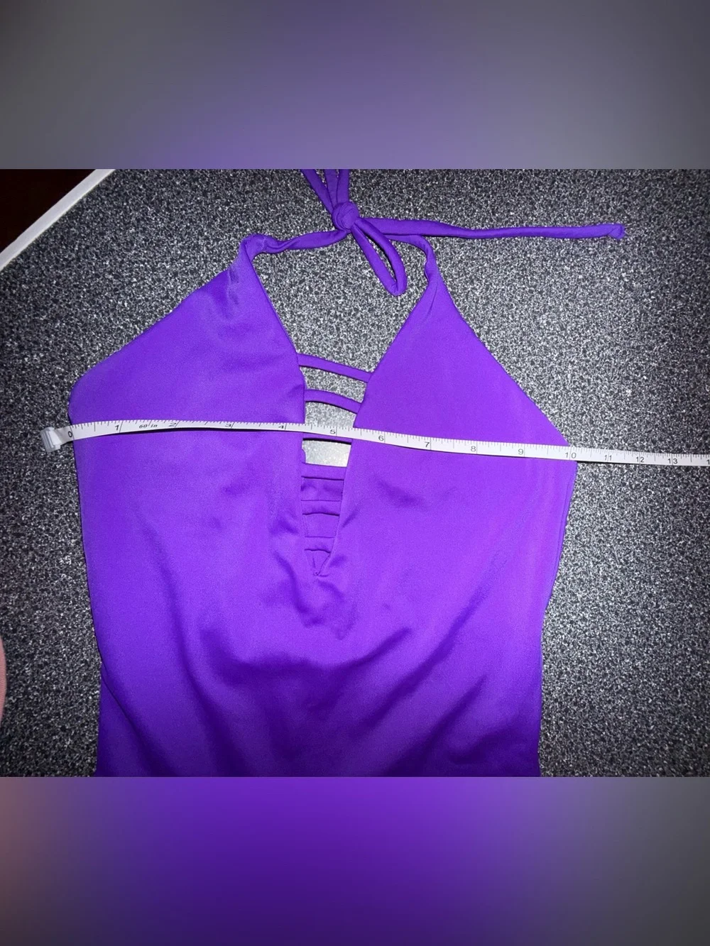 2nd Skin Purple Halter Jumpsuit Unitard Size Child X-Small